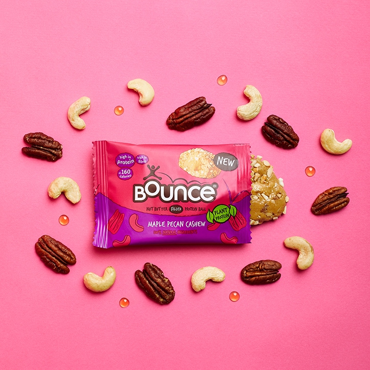 Bounce Cashew Butter Filled Maple & Pecan Plant Protein Ball 35g